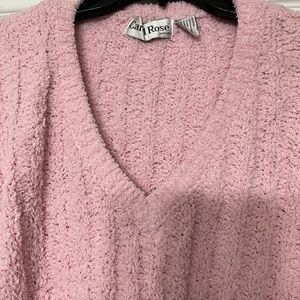 Good condition plush very soft light pink neck sweater.